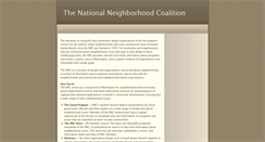 Desktop Screenshot of neighborhoodcoalition.org