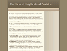 Tablet Screenshot of neighborhoodcoalition.org